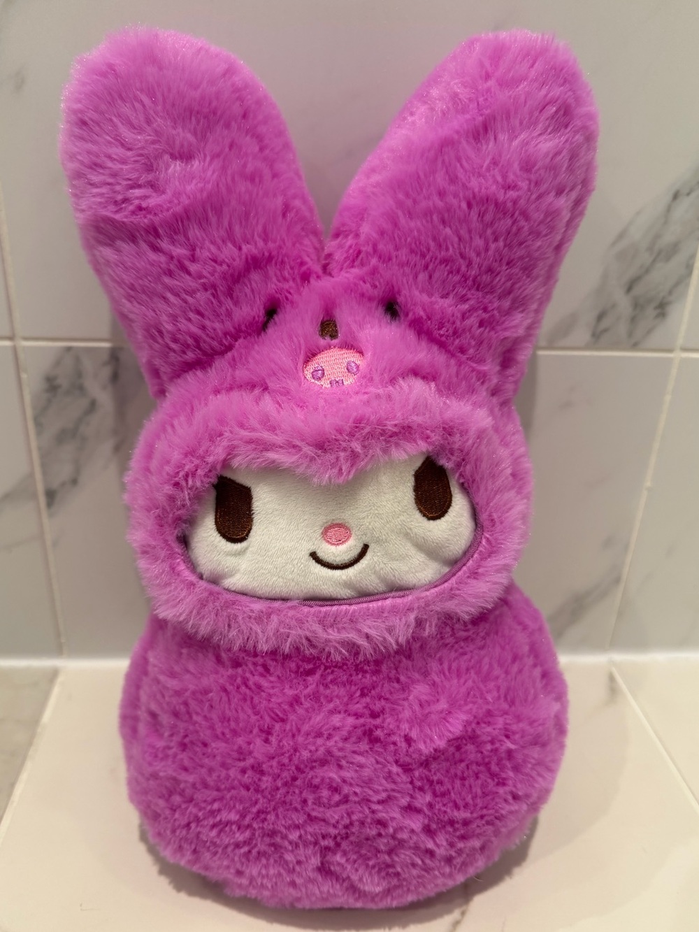 Hello Kitty x PEEPS 12" Easter Plush KUROMI Bunny Outfit Purple Stuffed Animal